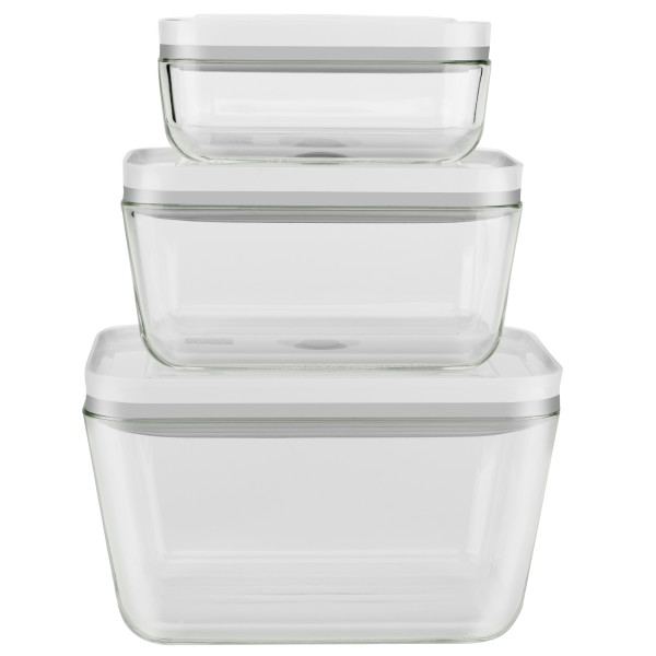 Набор стеклянных контейнеров ZWILLING Fresh&Save для вакуумного хранения, размер S/M/L, 3 шт.